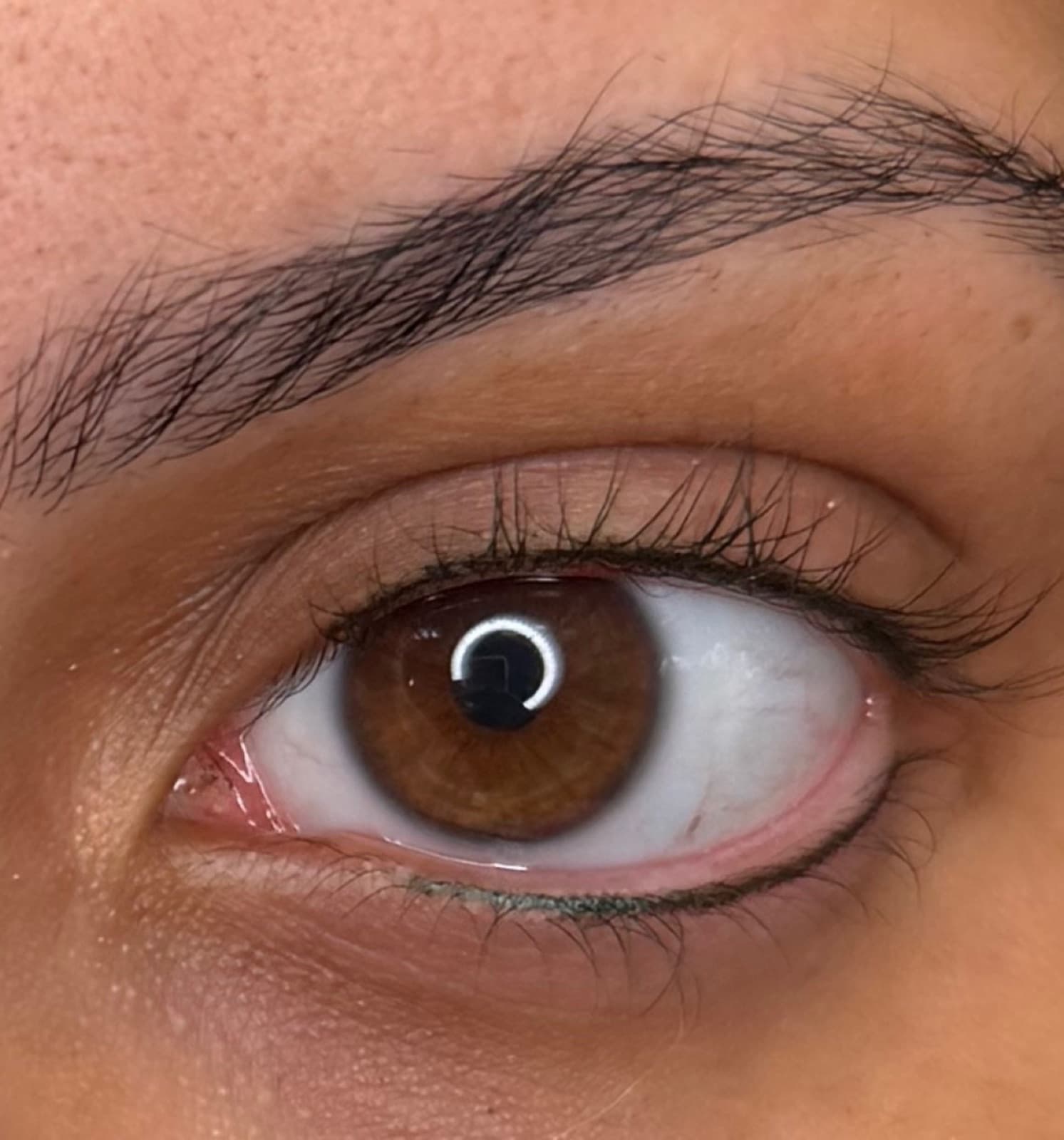 Healed permanent eyeliner — soft lash-line enhancement